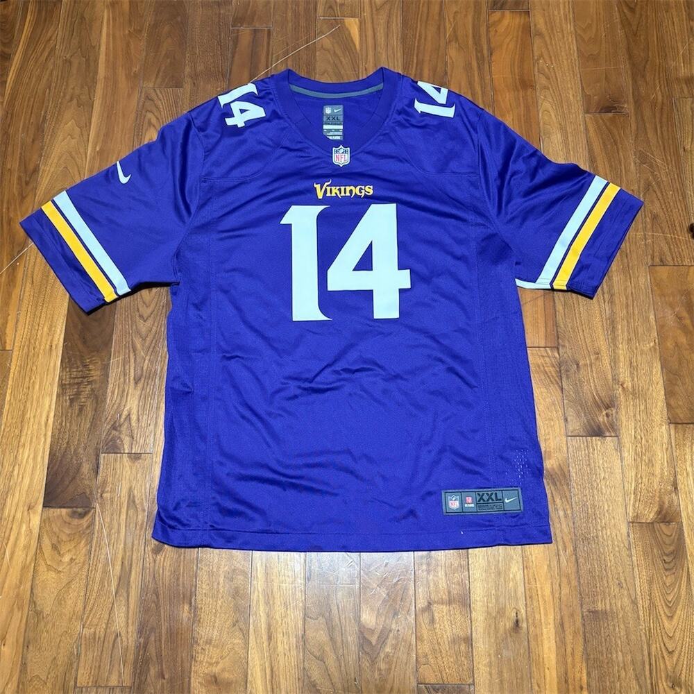 Nike Minnesota Vikings Stefon Diggs #14 Jersey Purple Men's Size 2XL NFL